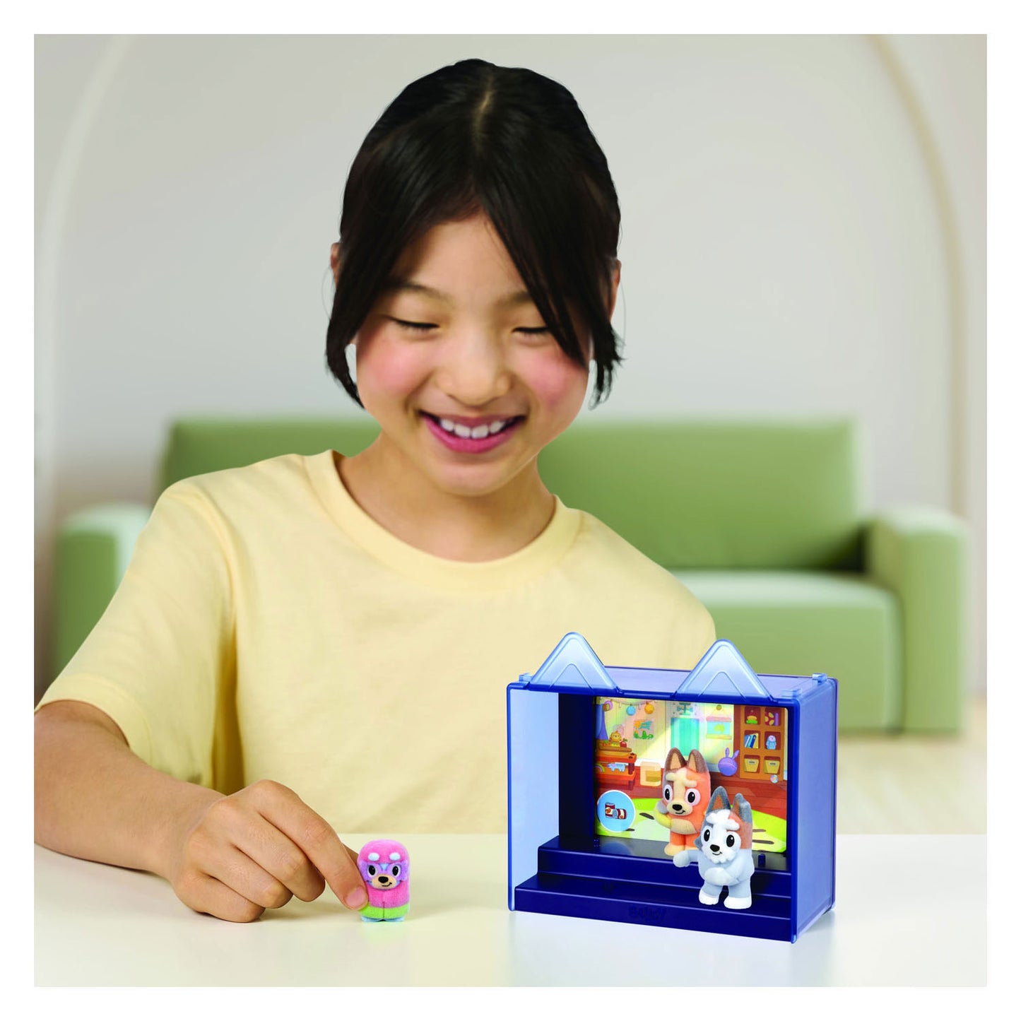 Spectron Bluey fuzzies verzamelfiguren verrassingsset - 3 figuurtjes