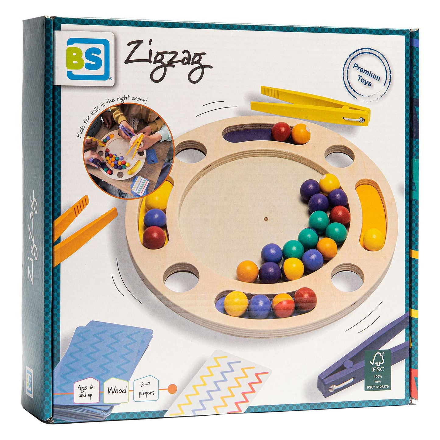 BS Toys zigzag hout - kinderspel