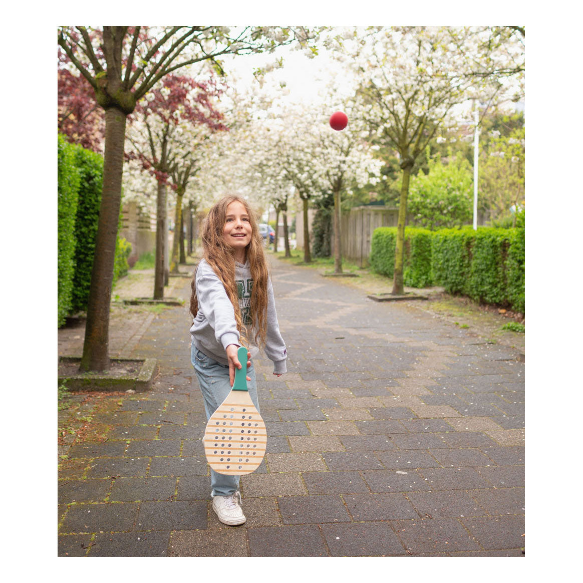 BS Toys houten padel rackets, 3dlg.