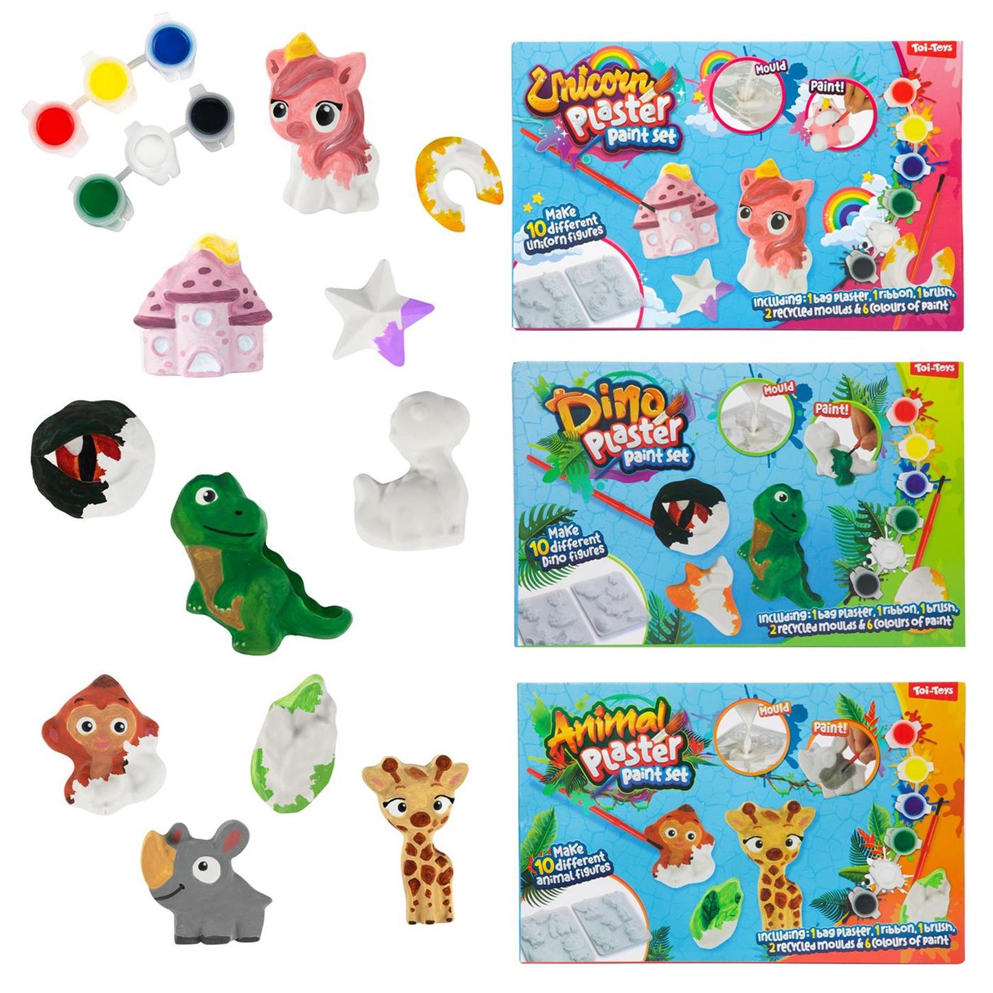 Toi-Toys set gips gieten wild life