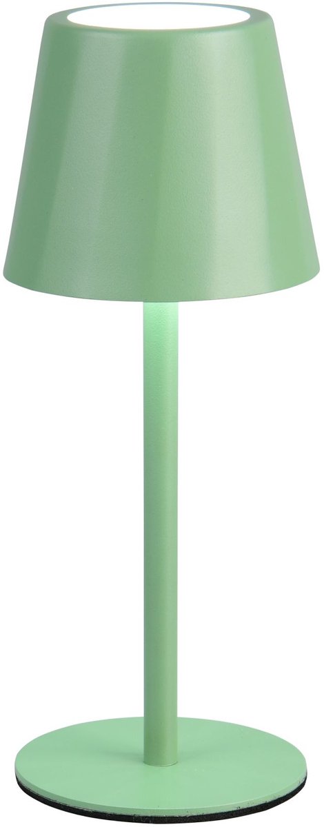 RL LIVE YOUR LIGHT Reality diaz - tafellamp - pistache groen - incl. 1x smd 1,6 w - 4-stappen touch - traploos instelbare lichtkleur - usb-aansluiting - oplaadbaar - snoerloos