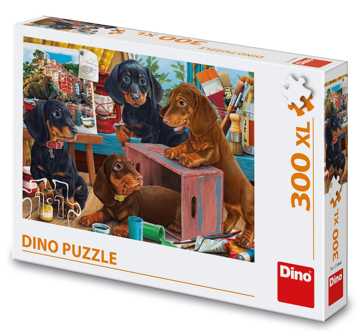 DinoToys Dino puzzel met vrolijke honden 300 stukjes