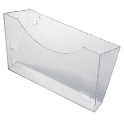 Documenthouder Helit transparant wandmontage A4