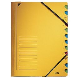 Leitz Sorteermap geel karton a4