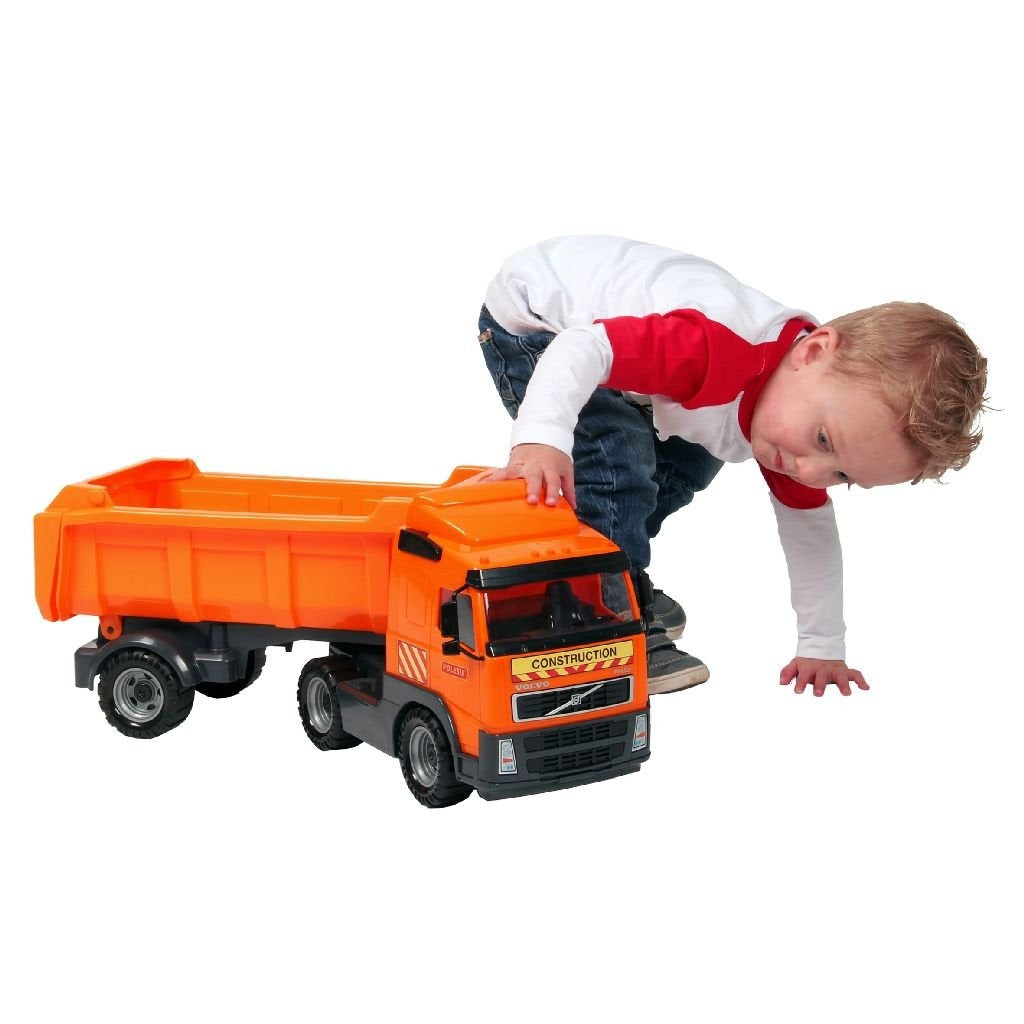 Cavallino Polesie volvo kiepwagen 59x19x25 cm oranje