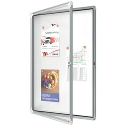 Binnenvitrine Acco Nobo veiligheidsglas 9x A4 81,5x98x4,5cm