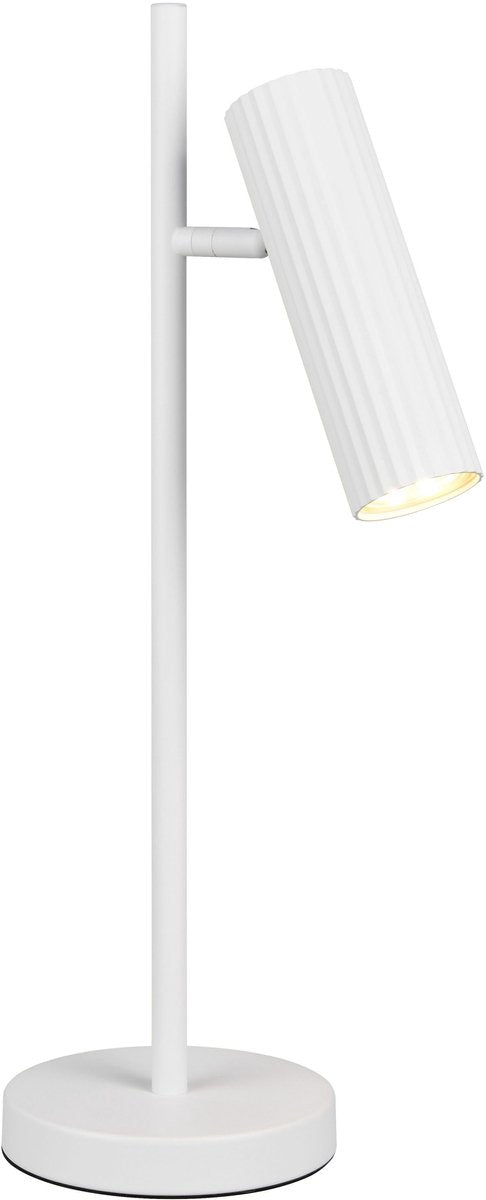 TRIO soka - tafellamp - wit mat - excl. 1x gu10 5 w - snoerschakelaar