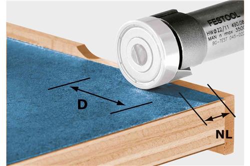 Festool Accessoires Festool kantenfrees hw kls d22 8-ofk