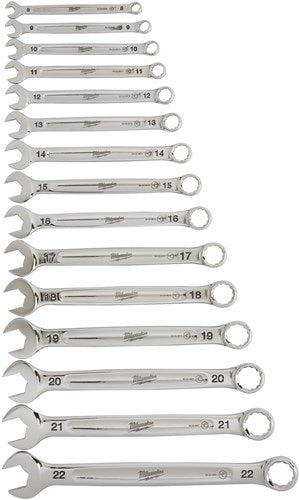 Milwaukee Accessoires max bite | metrische ring- steeksleutel-set | 15-delig - 4932464258