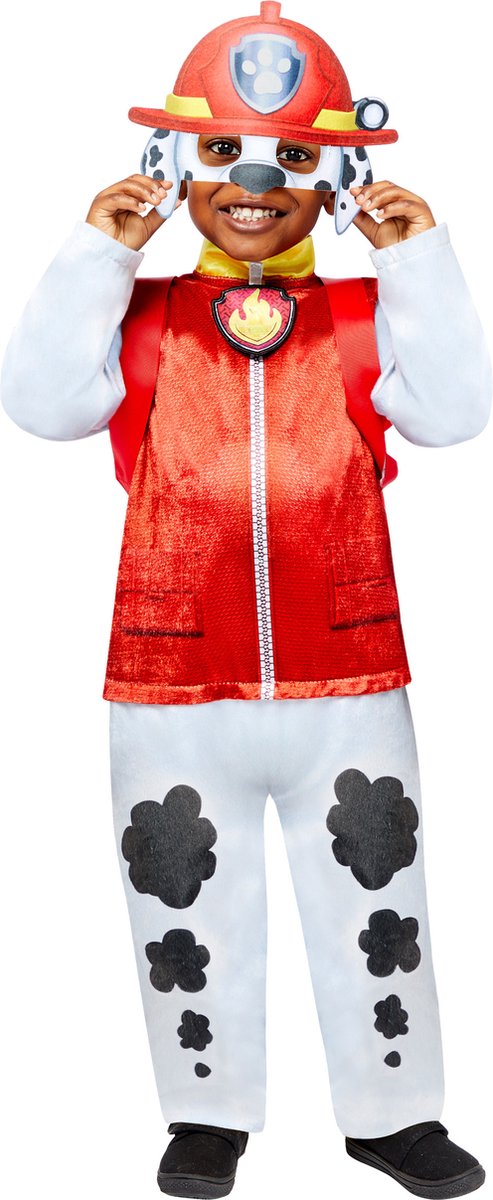 PAW Patrol - verkleedkleding - marshall - kinderen - 92 104 (3-4 jaar) - luxe