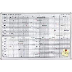 Franken Wandmontage Jaarplanner JK710 Wit, Zilver 90 x 60 cm