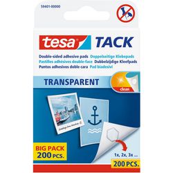 Dubbelzijdige kleefpads tesa Transparant 200 stuks