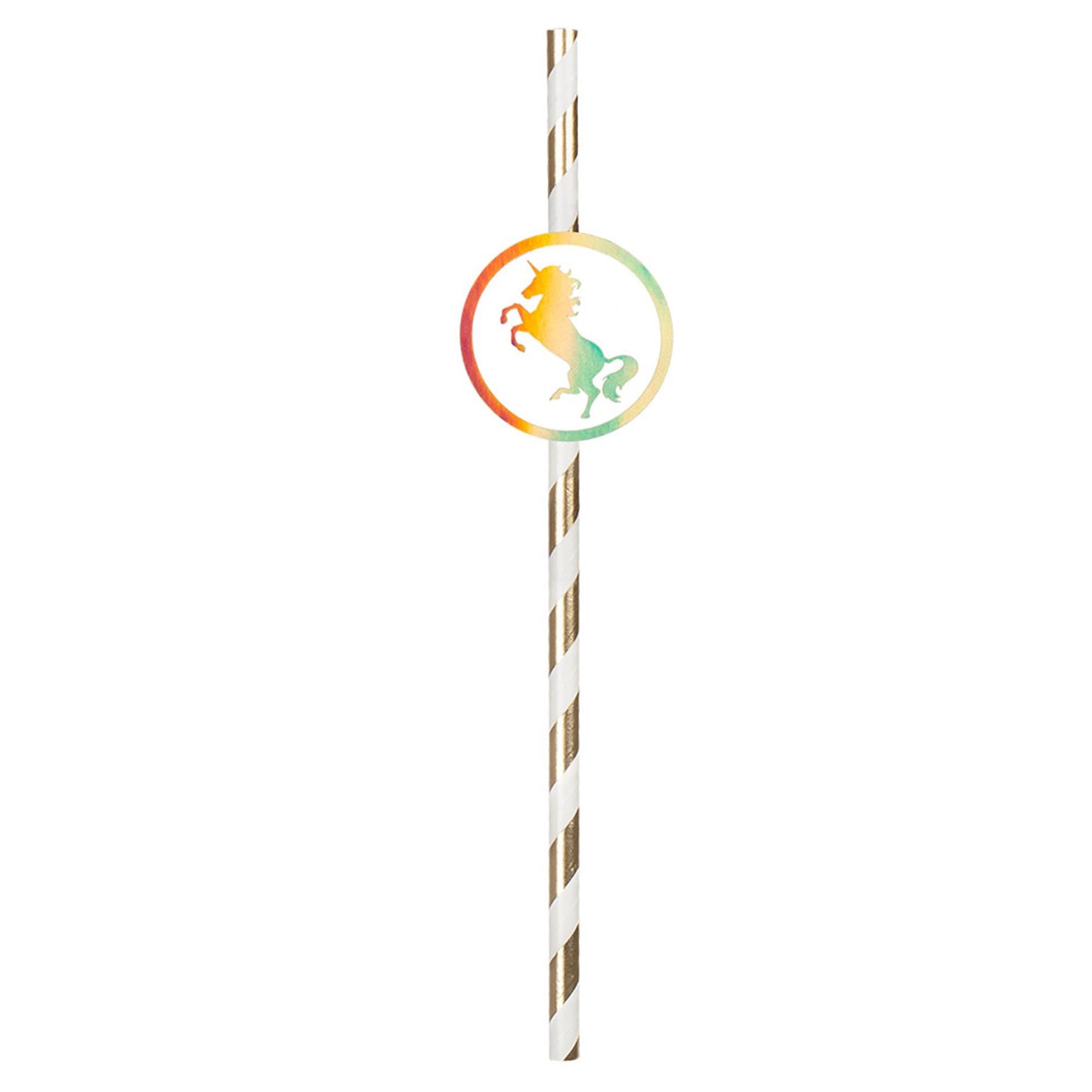 Boland Papieren rietjes unicorn 6-delig