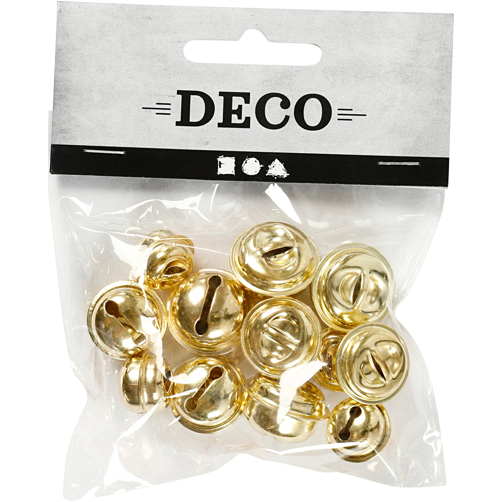 Creativ Company Https: www.cchobby.nl belletjes-d-13-15-17-mm-goud-12-div-1-doos