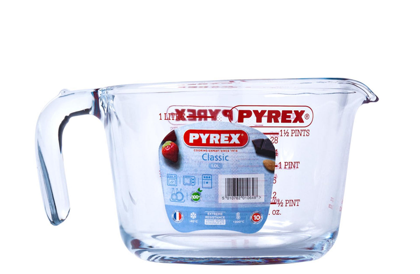 Pyrex maatbeker 1,0 liter glas