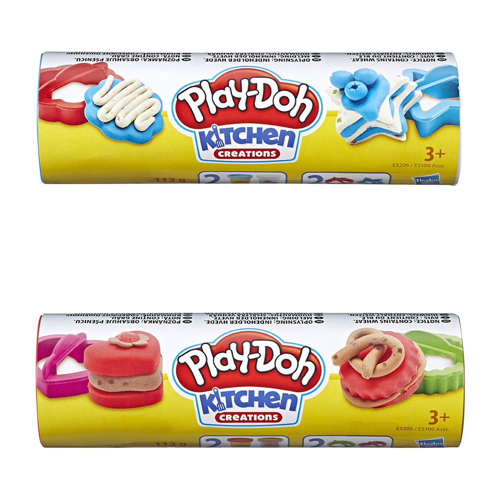 Play-Doh kitchen creations koekjestrommel met 2 kleuren klei verschillende kleuren