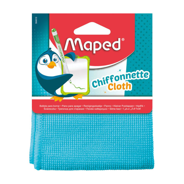 Quantore Wisdoek maped microvezel 20x20cm blauw