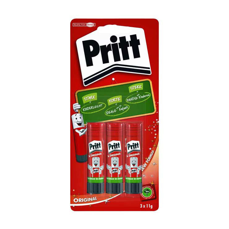 Pritt Lijmstift stick original, 3st.
