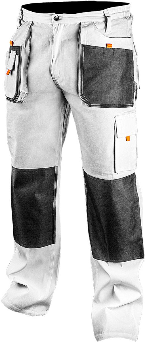 Neo Tools schilders werkbroek wit xl 56 oxford bescherming 35% katoen-65% polyester 267 gr m2 ce-en340