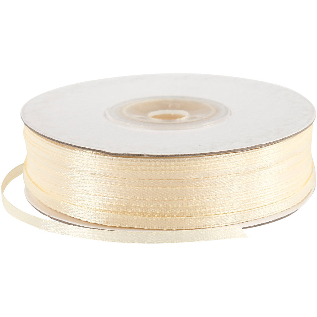 Creativ Company Https: www.cchobby.nl satijnlint-b-3-mm-off-white-100-m-1-rol