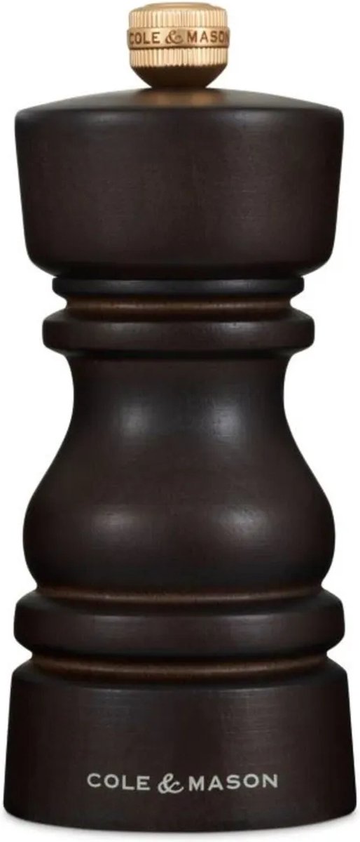Cole Mason - london chocolate wood salt mill 13 cm