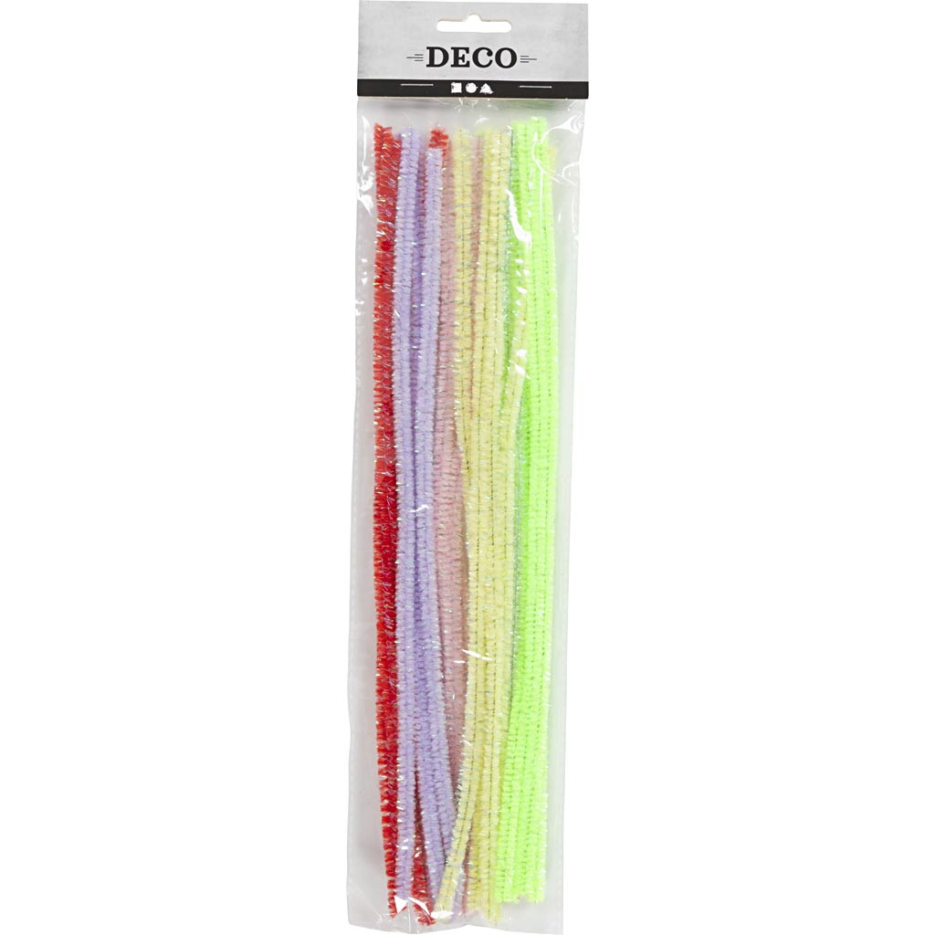 Creativ Company Https: www.cchobby.nl chenille-l-30-cm-dikte-6-mm-voorjaarskleuren-24-div-1-doos