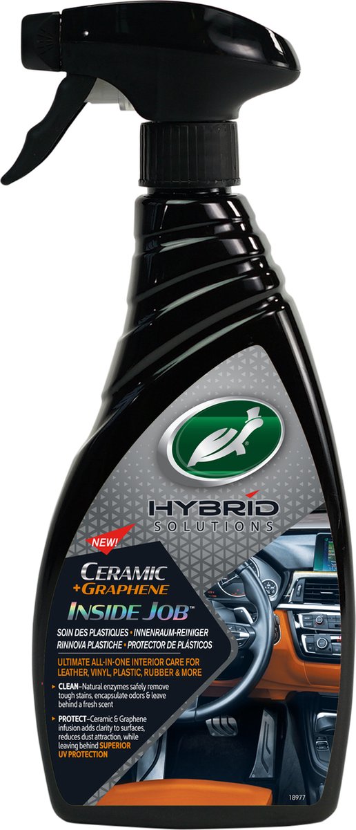 Turtle Wax hs inside job - alles in 1 reiniger en conditioner - reiniging door natuurlijke enzymen - duurzame bescherming - ph-neutraal - geur van aloe vera - 500ml