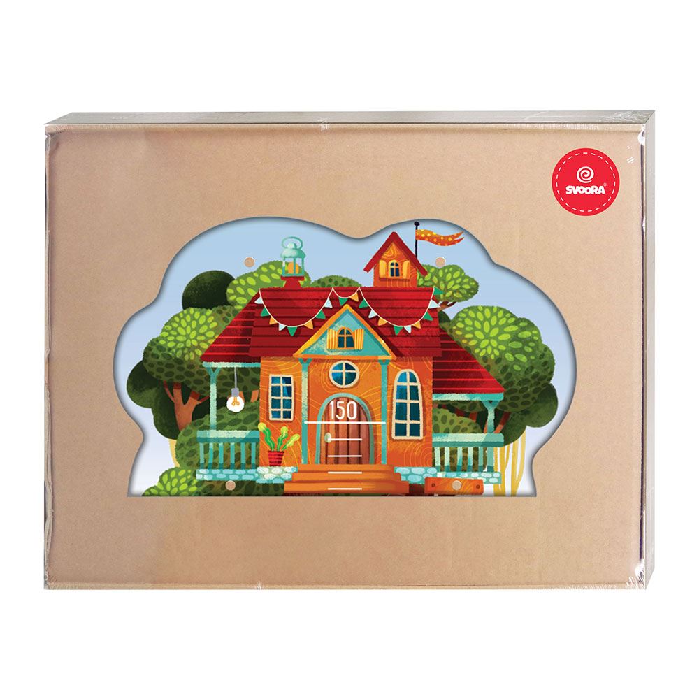 Groeimeter Boomhut. 28x0,4x95 cm.