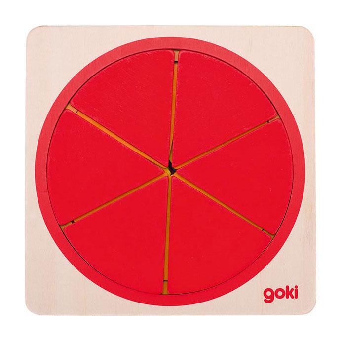Goki Puzzel cirkel. 21 delig. 12x12x2,1 cm.4+