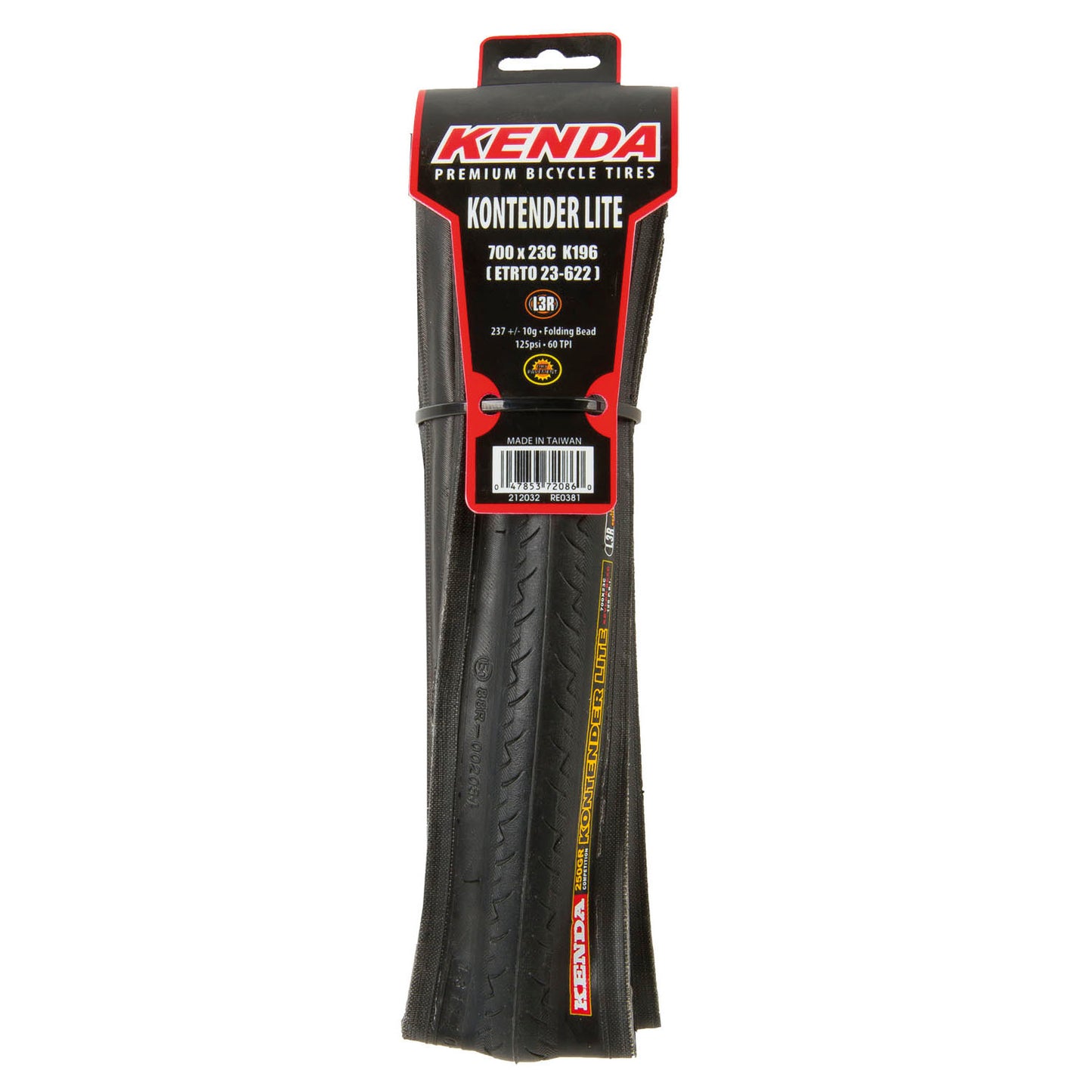 KENDA kontender kevlar 700 x 23c l3r pro folding tire