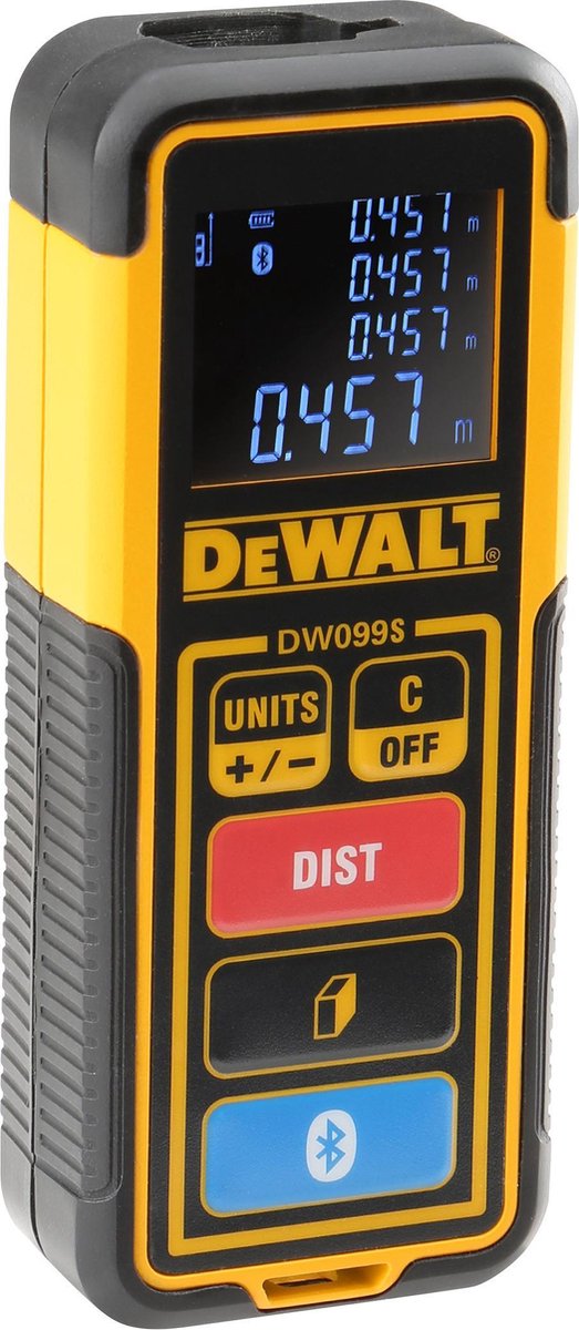 DeWalt dw099s digitale afstandsmeter - 30m - bluetooth
