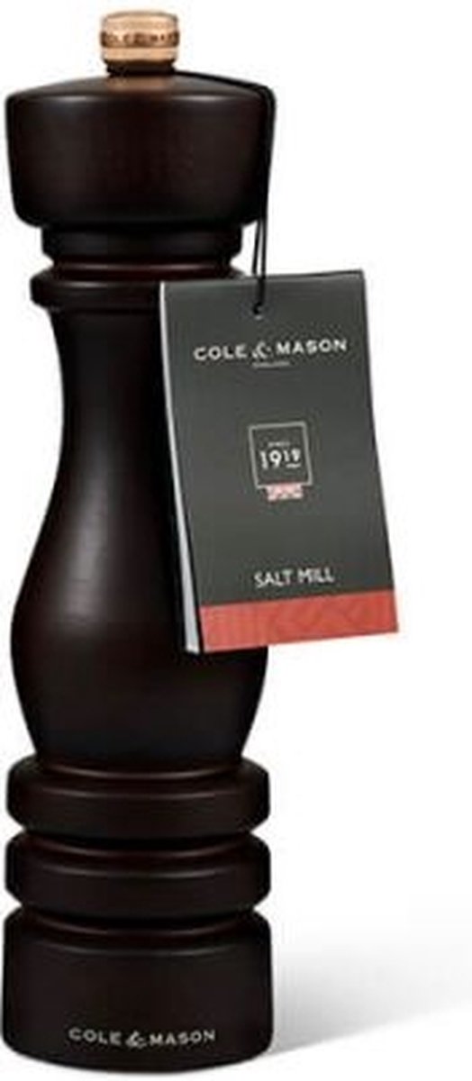 Cole Mason - london chocolate wood salt mill 22 cm
