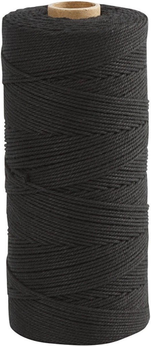 Creativ Company katoenkoord 1 mm 315 m zwart