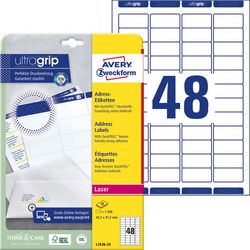 Multifunctionele etiketten Avery Zweckform wit