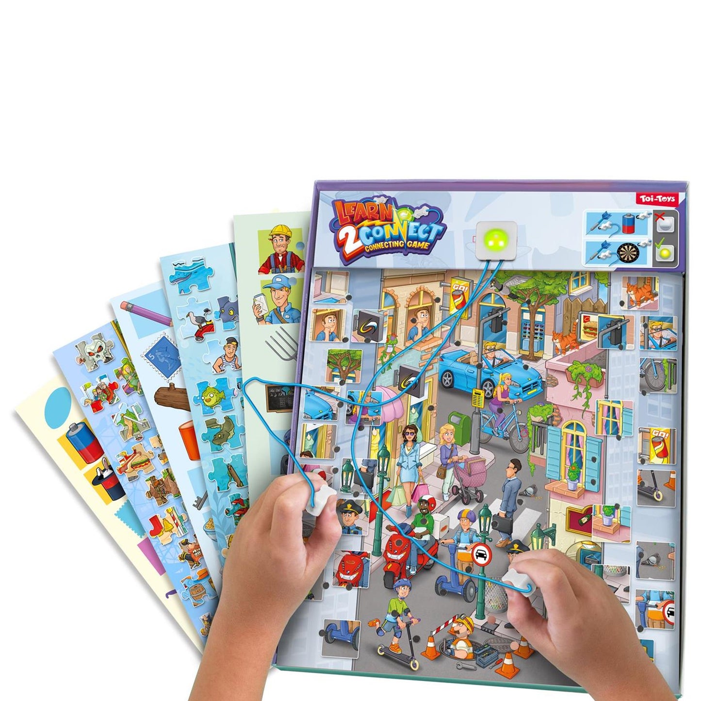 Toi-Toys Games elektronisch learn 2 connect verbinden, 4-6 jaar