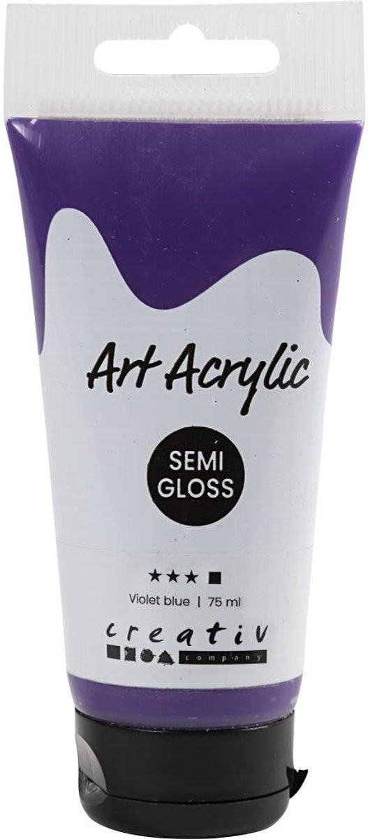 Pigment Art Acrylverf - violet - dekkend - - 75 ml