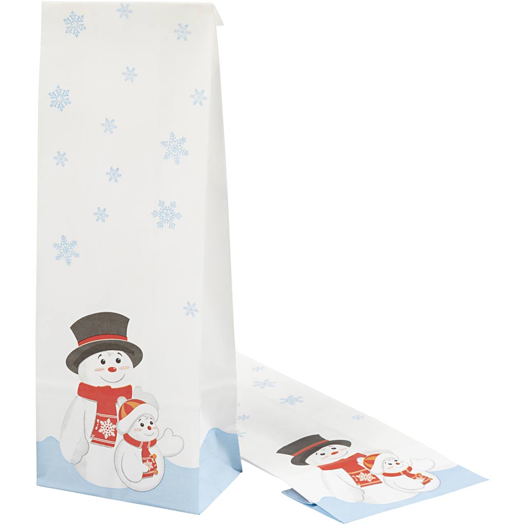 Creativ Company Https: www.cchobby.nl zak-met-motief-kerstmotieven-h-28-cm-afm-6x10-cm-60-gr-100-stuk-1-doos