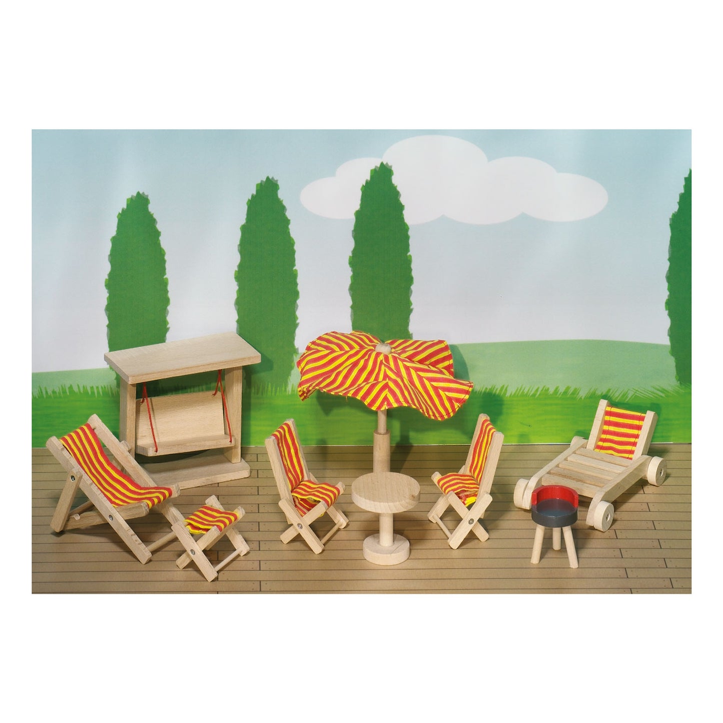 Goki tuinset poppenhuis