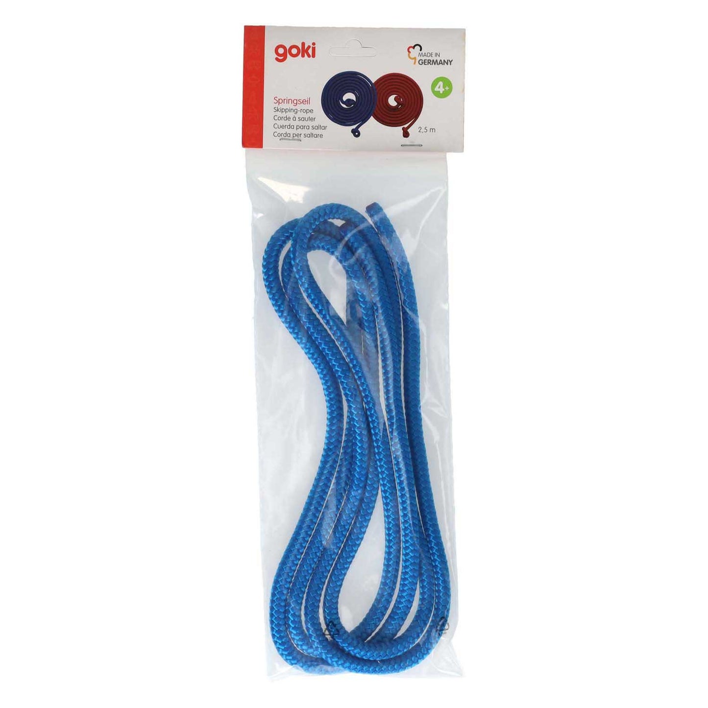 Goki blauw springtouw, 2.5 meter