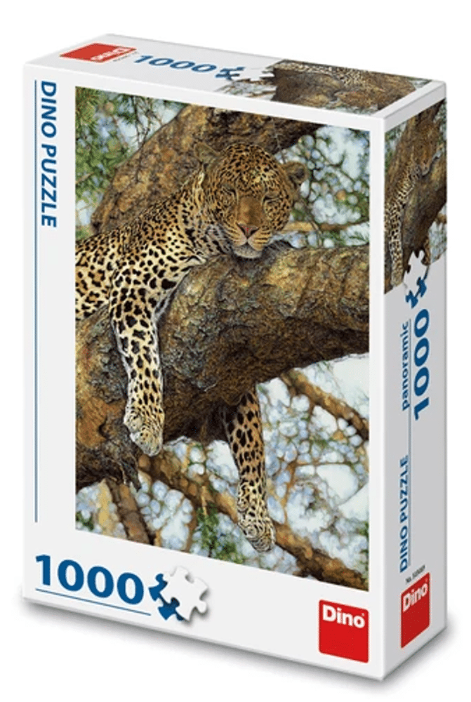 DinoToys Dino puzzel van een tijger in de boom - 1000 stukjes