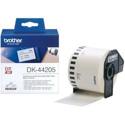 Lettertape DK44205 Brother 64mmx30,48mtr wit