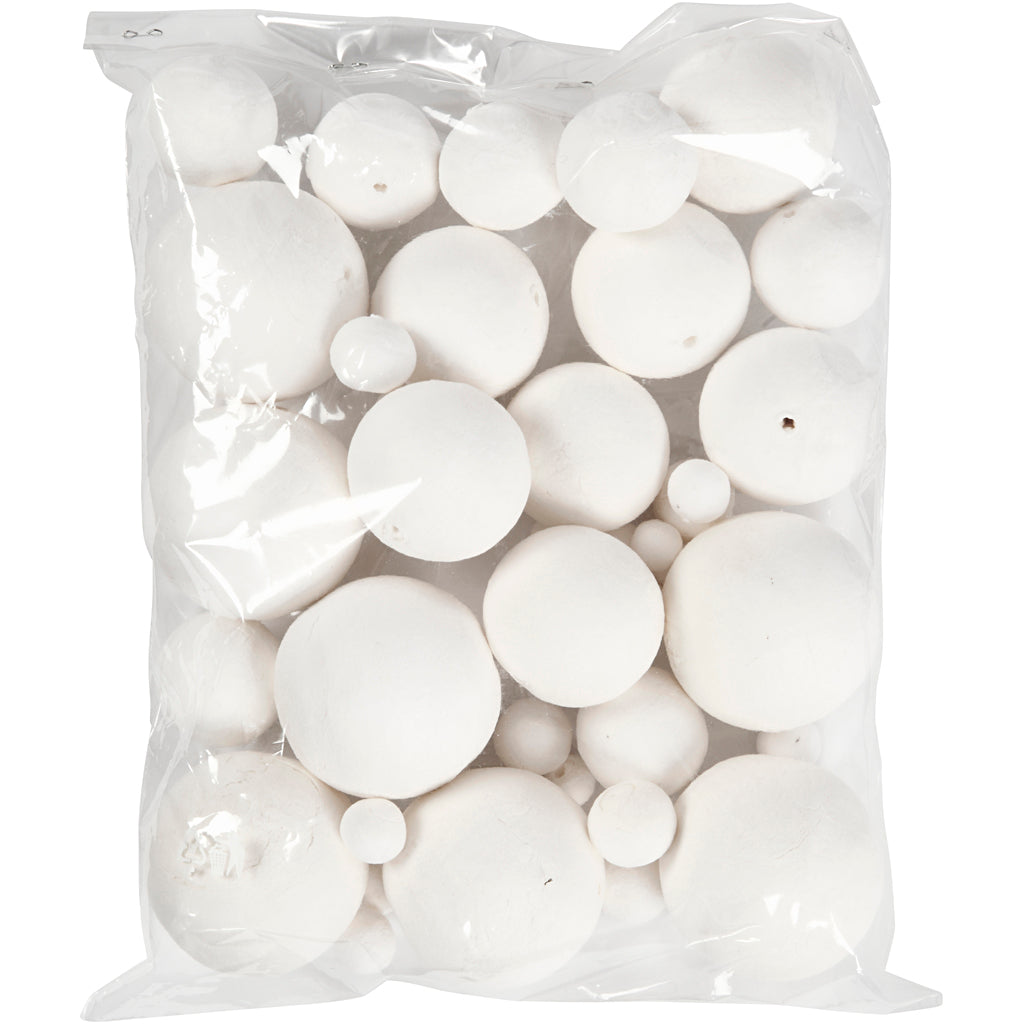Creativ Company Https: www.cchobby.nl ballen-d-12-15-20-30-40-50-mm-wit-42-stuk-1-doos