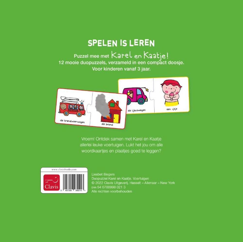 Duopuzzel Karel en Kaatje. 2+