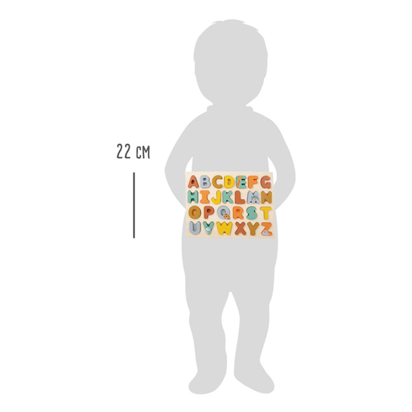 Small Foot - houten alfabet puzzel safari