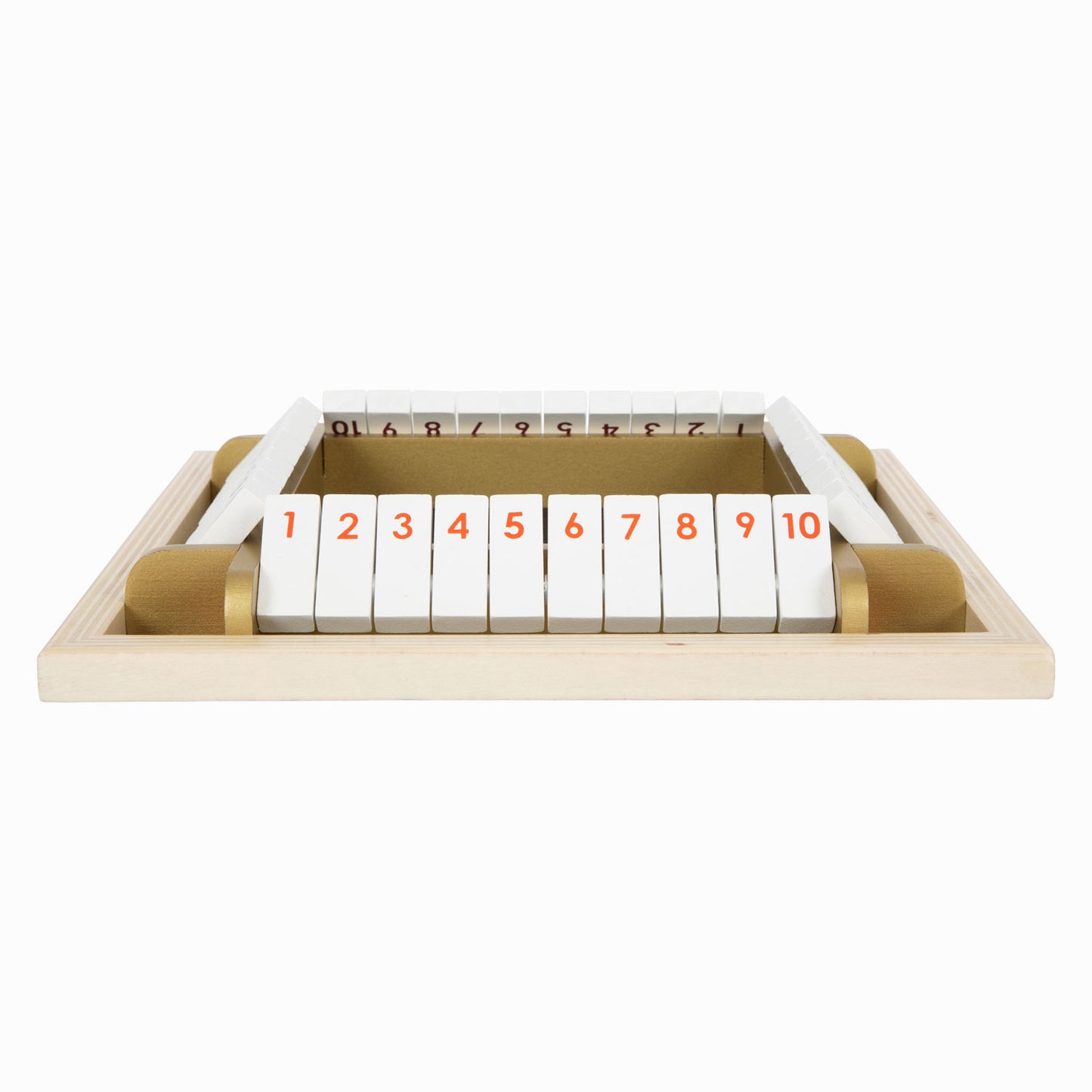 Small Foot - shut the box houten dobbelspel gouden editie