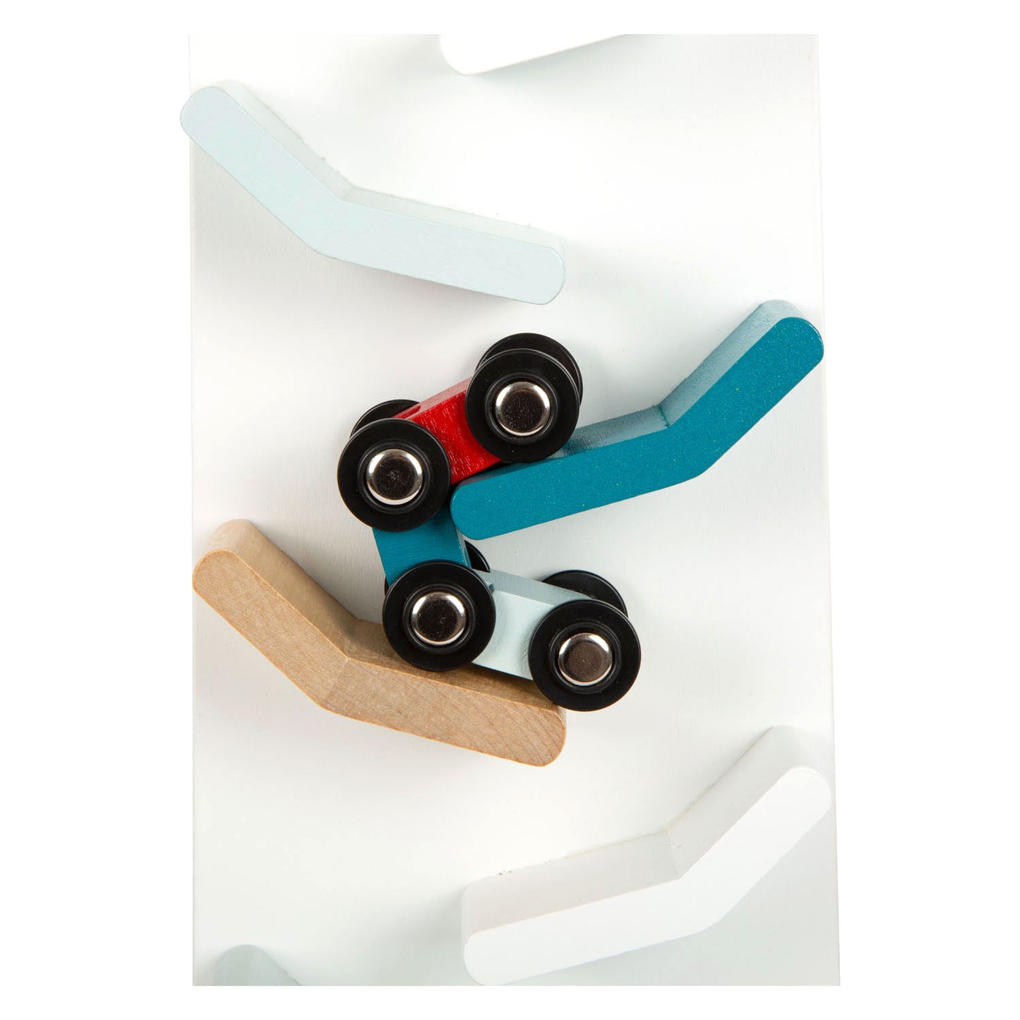Small Foot - houten autobaan toren met auto's, 3dlg.