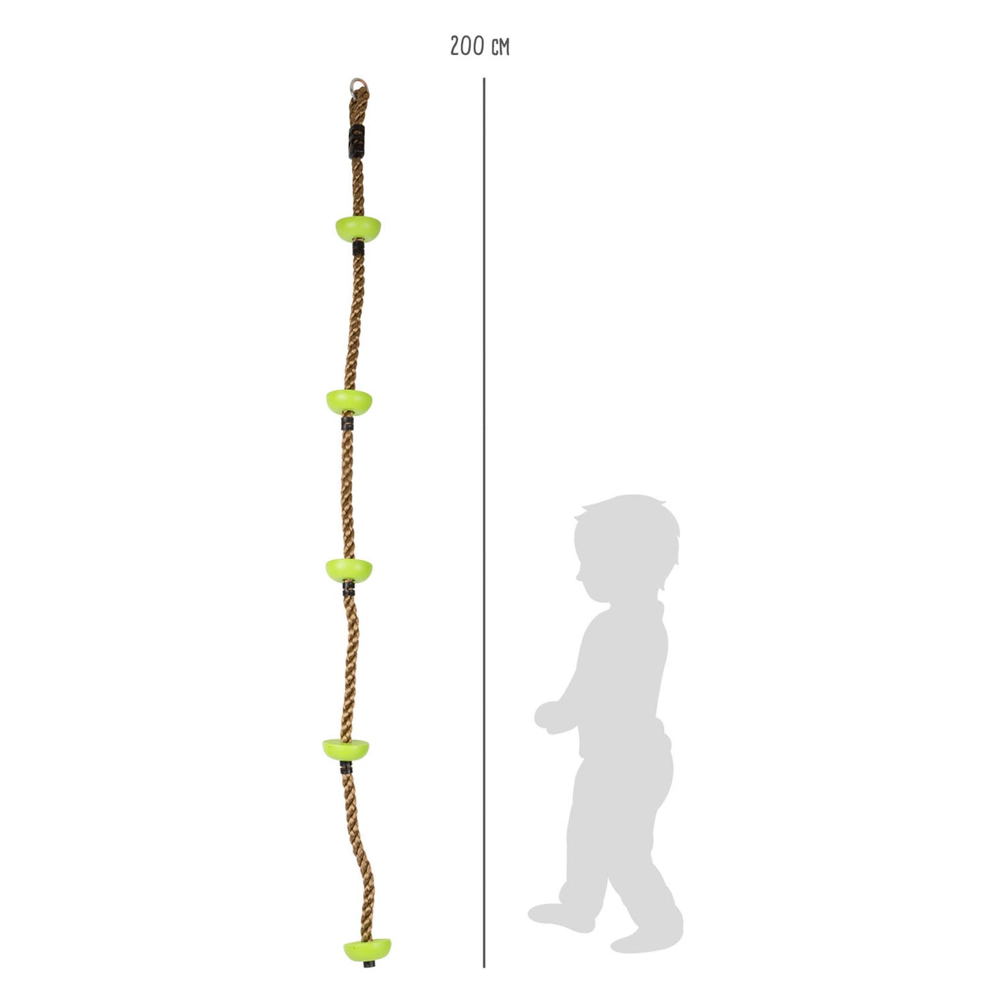 Small Foot - klimtouw groen, 200cm