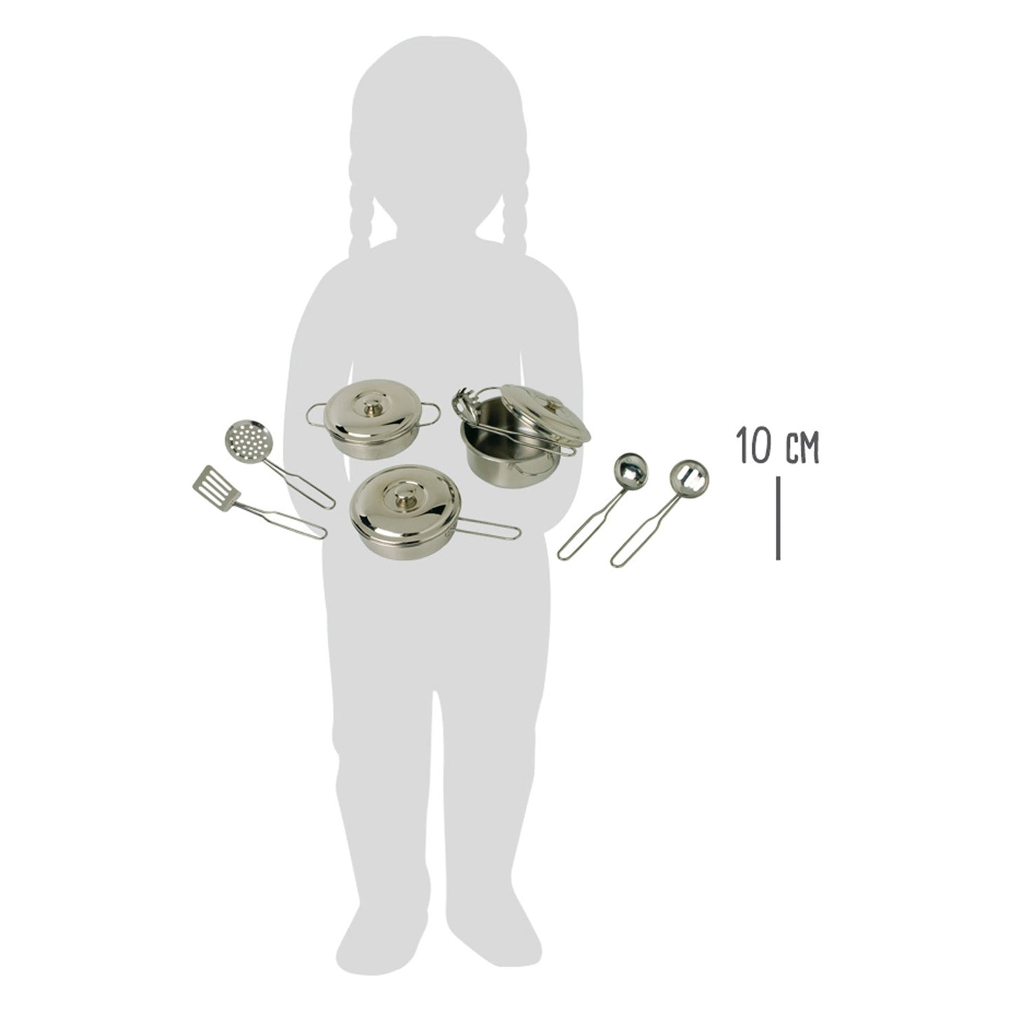Small Foot - metalen pannenset, 11dlg,
