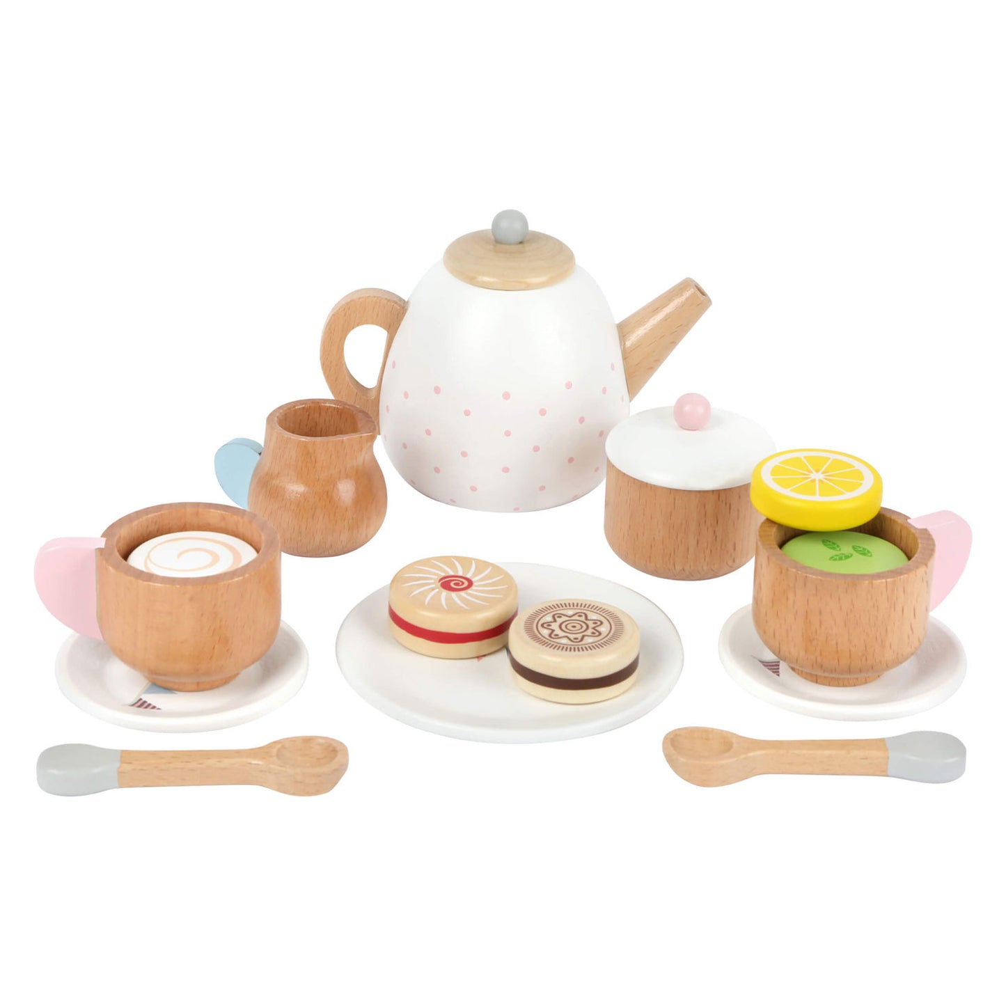 Small Foot - houten theeset met speeleten, 17dlg.