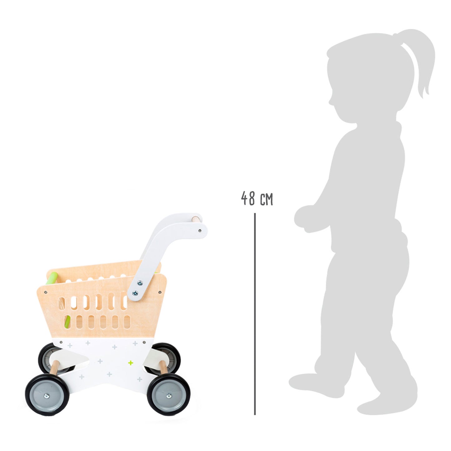 Small Foot - houten winkelwagen supermarkt